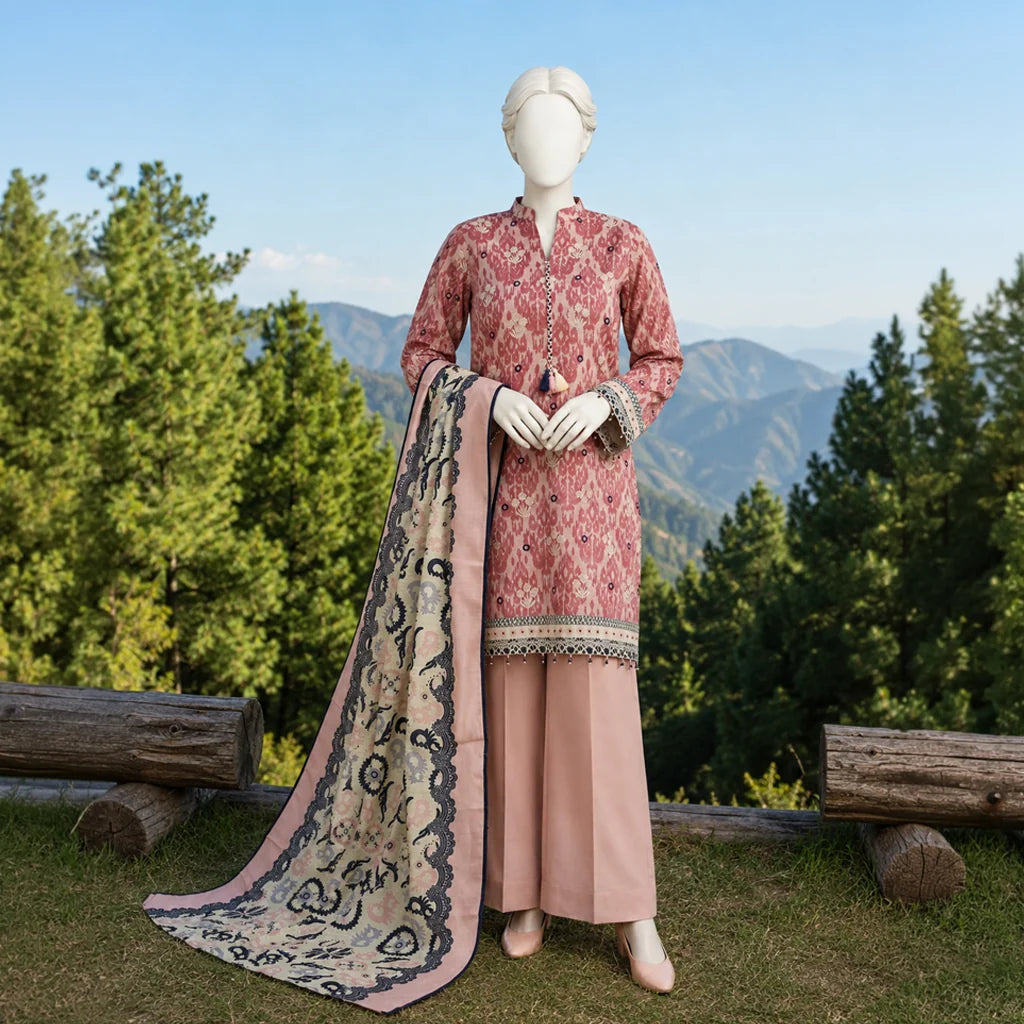 J. | Printed Khaddar 3PC Unstitched Panjnad
