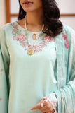 Luxury Embroidered AZURE 3PC Unstitched Lawn By Rangeen By Raaya