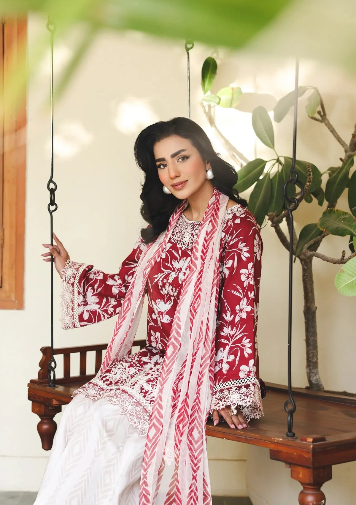 Premium Embroidered Akira 3PC Unstitched Lawn By Zinnia By Raaya