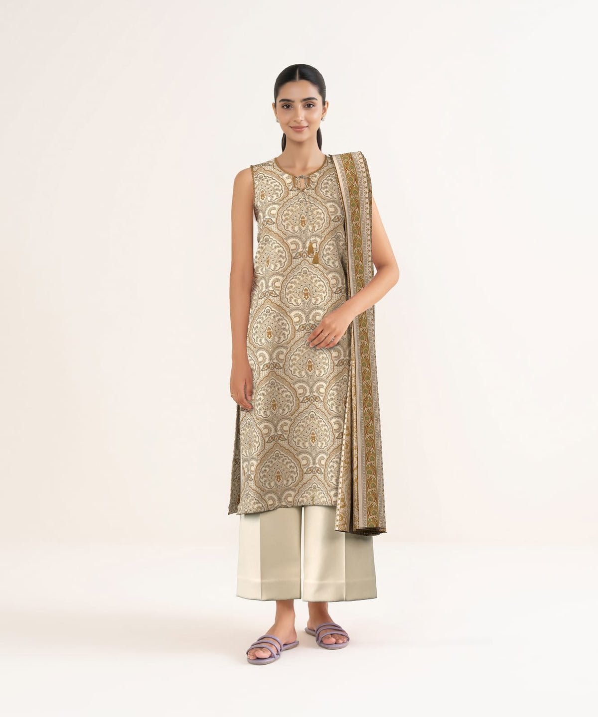 Sapphire Printed Linen 3PC | 3PB-WS26CL16-154