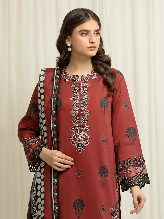 Festive Embroidered | Unstitched 3PC lawnEWU6V1-33001-3P