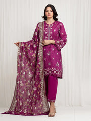 Festive Embroidered | Unstitched 3PC Zari lawn EWU6V23-33410-3P