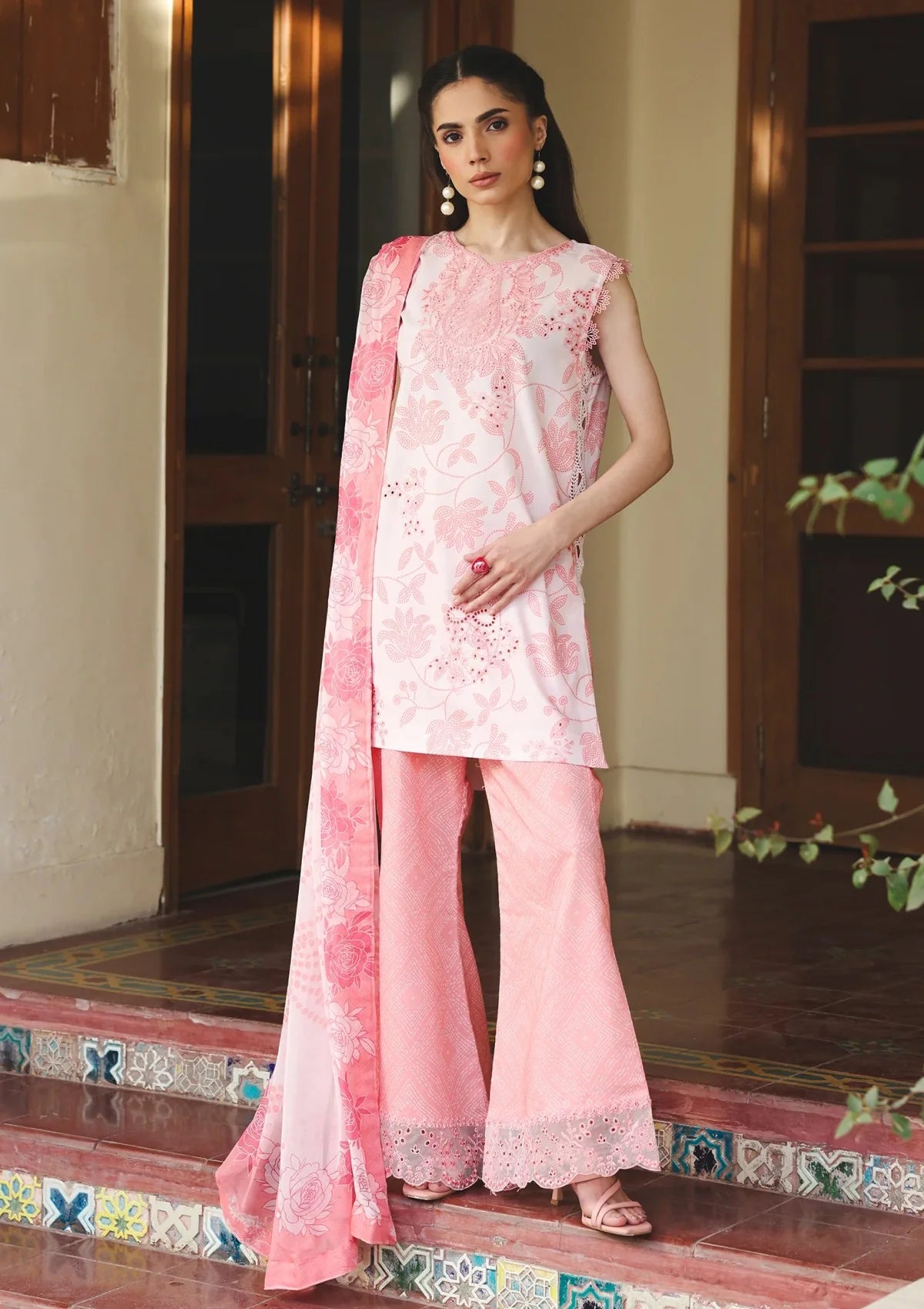 Premium Embroidered Romy 3PC Unstitched Lawn By Zinnia By Raaya
