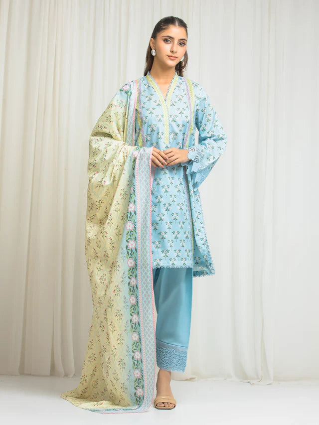 ALLURE | Unstitched 3PC lawn - EWU6A1-36569-3P