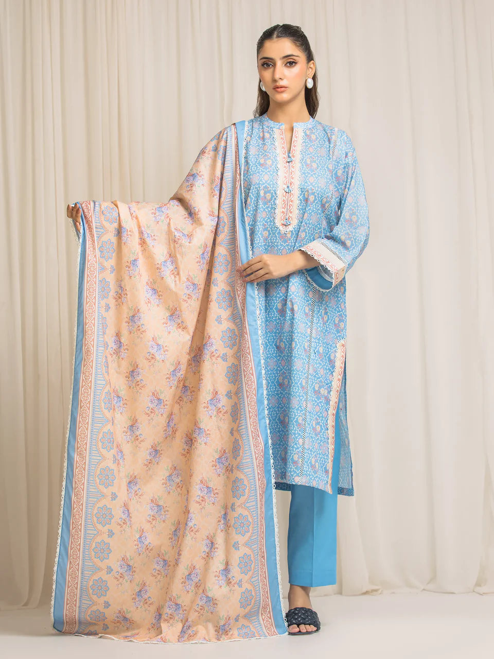 ALLURE | Unstitched 3PC lawn - EWU6A1-36571-3P