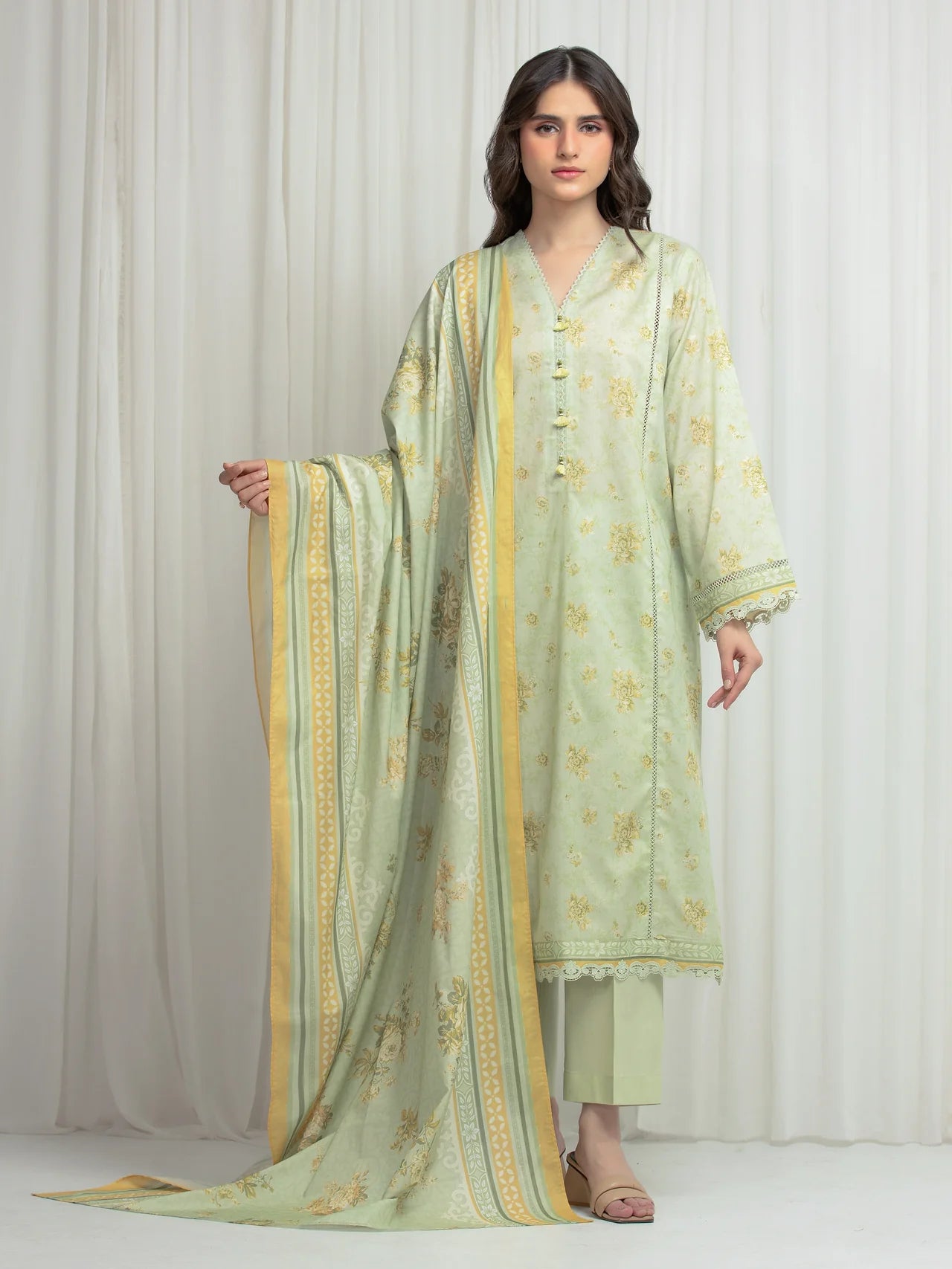 ALLURE | Unstitched 3PC lawn - EWU6A1-36608-3P