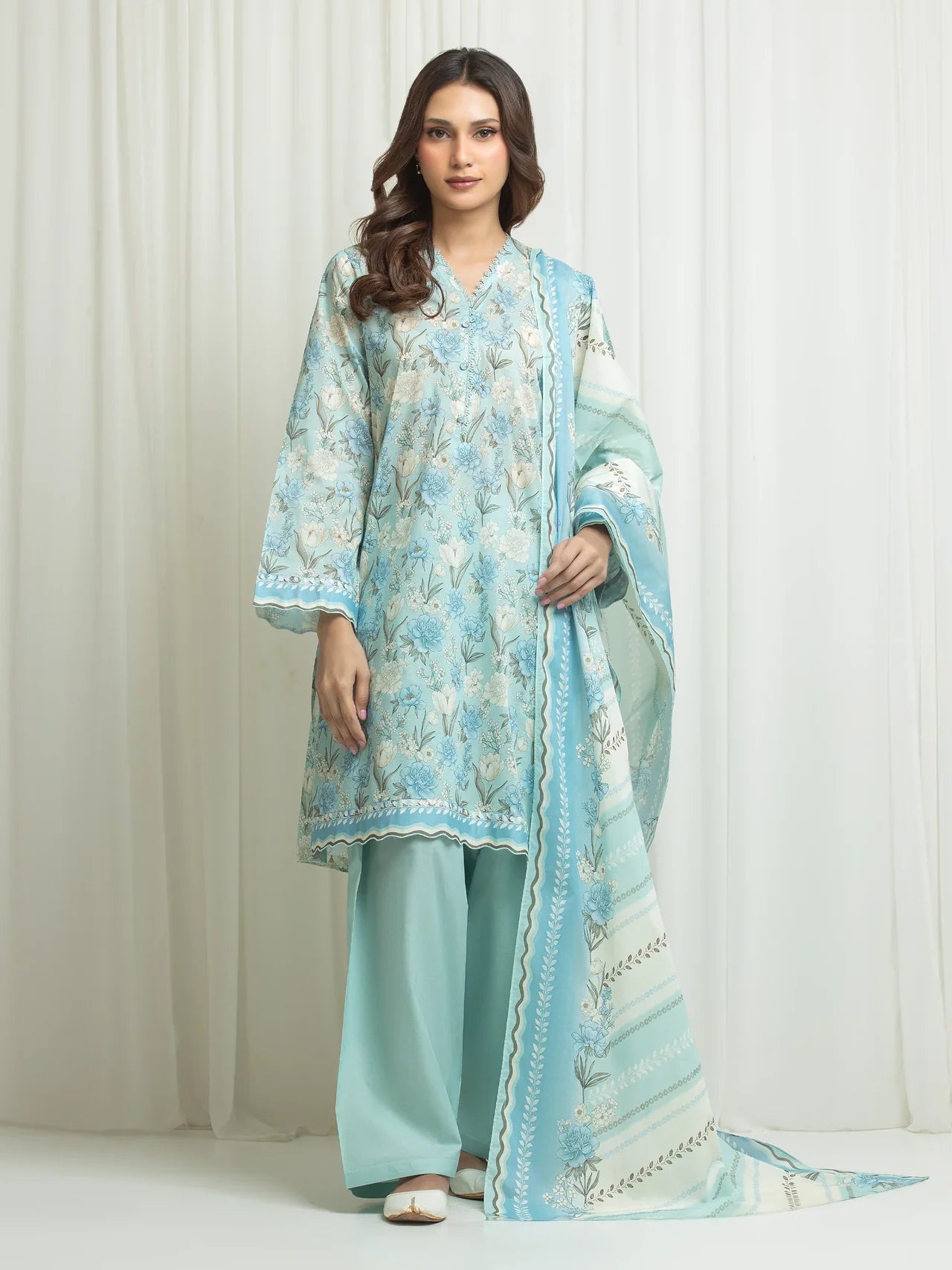 ALLURE | Unstitched 3PC lawn - EWU6A1-36634-3P