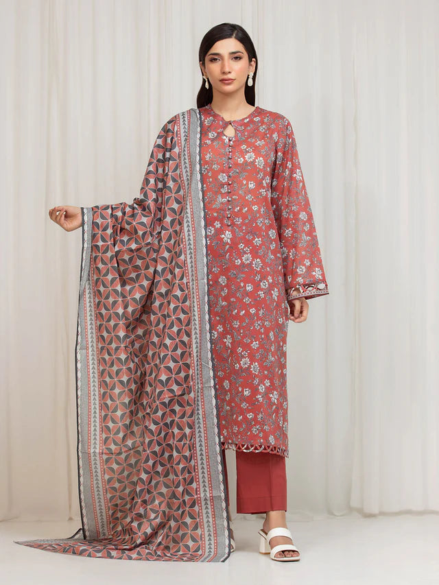 ALLURE | Unstitched 3PC lawn - EWU6A1-36665-3P
