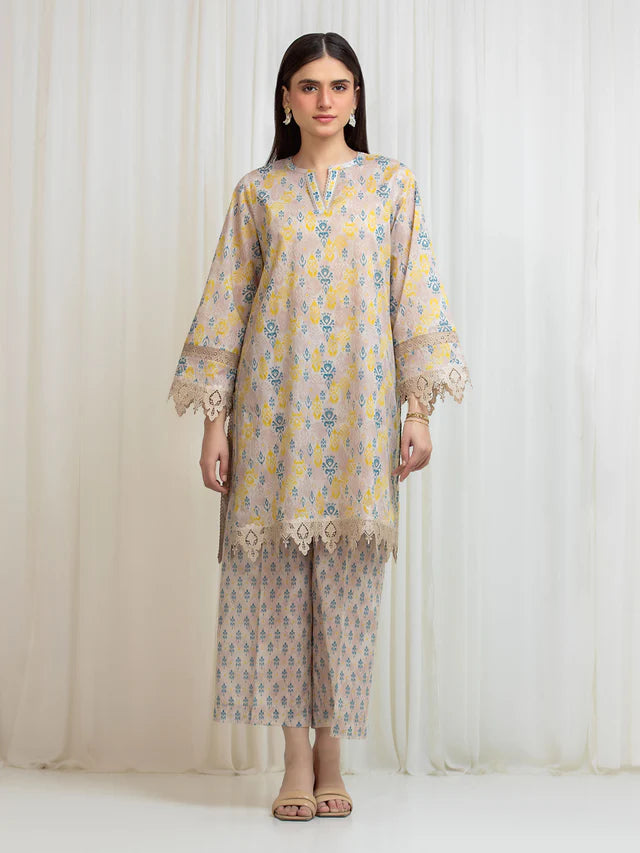 ALLURE | Unstitched 2PC lawn - EWU6A1-36814ST