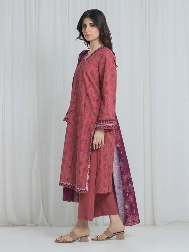 ALLURE | Unstitched 3PC Khaddar - EWU6A3-37078-3P