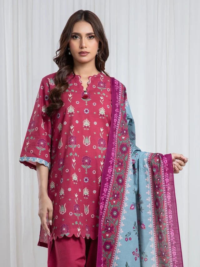 ALLURE | Unstitched 3PC Khaddar - EWU6A3-37086-3P