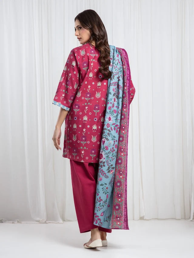 ALLURE | Unstitched 3PC Khaddar - EWU6A3-37086-3P
