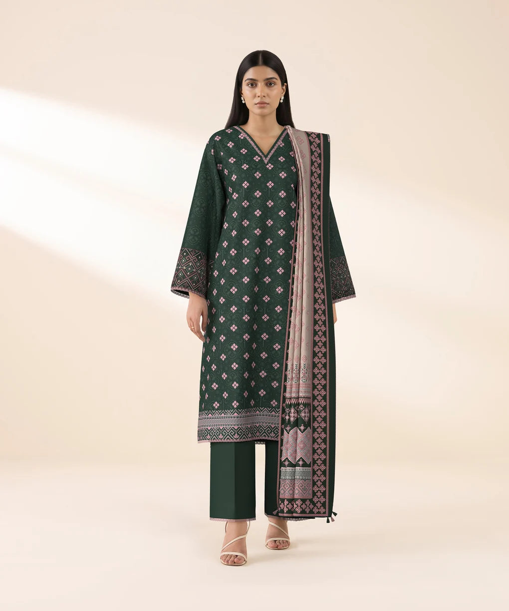 Sapphire Embroidered Linen 3PC | 3PBE-WS26CL11-102