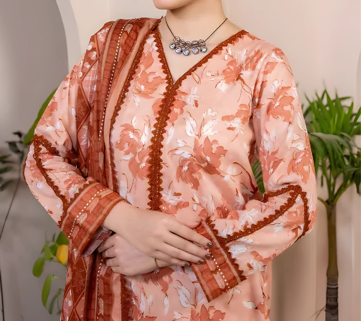 Premium Slub Lawn by Mehak MEH-R-25004