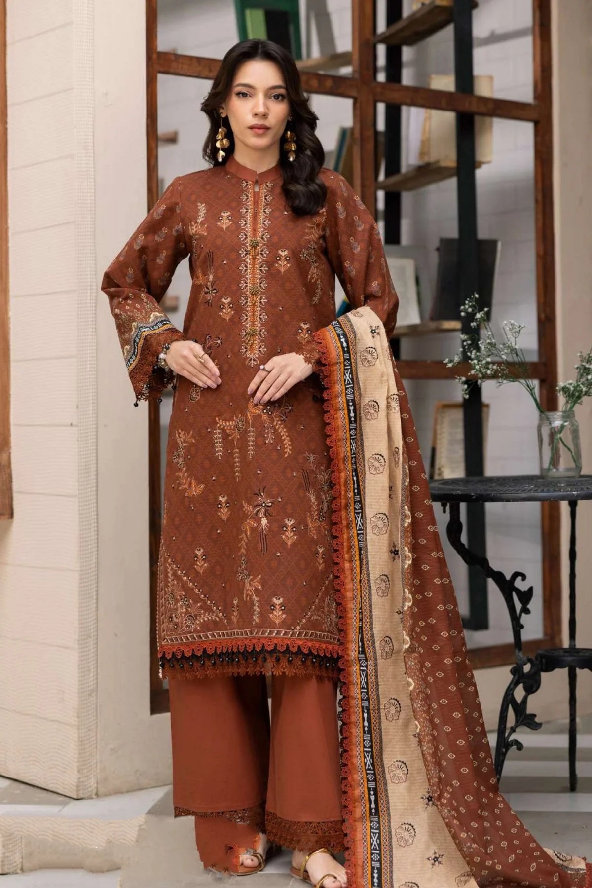 PERIDOT Lawn Embroidered 3PC | PR-544