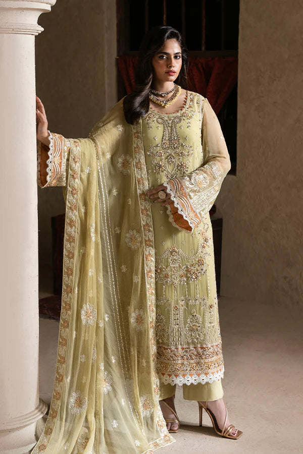 Luxury Embroidered Mehrunisa 3PC Unstitched Lawn By AZU