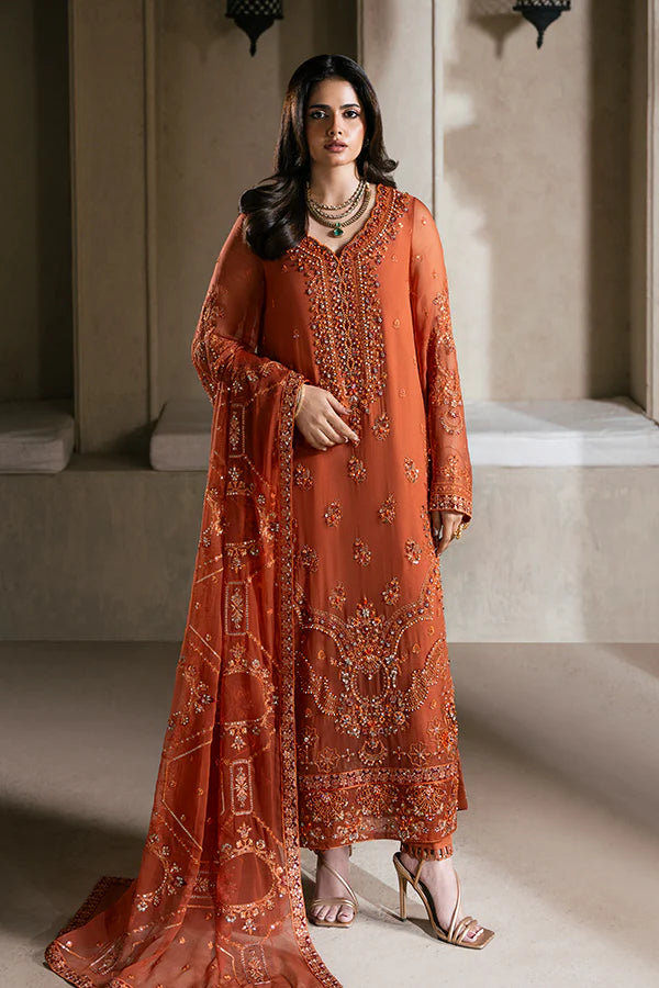 Luxury Embroidered Zarmina 3PC Unstitched Lawn By AZU