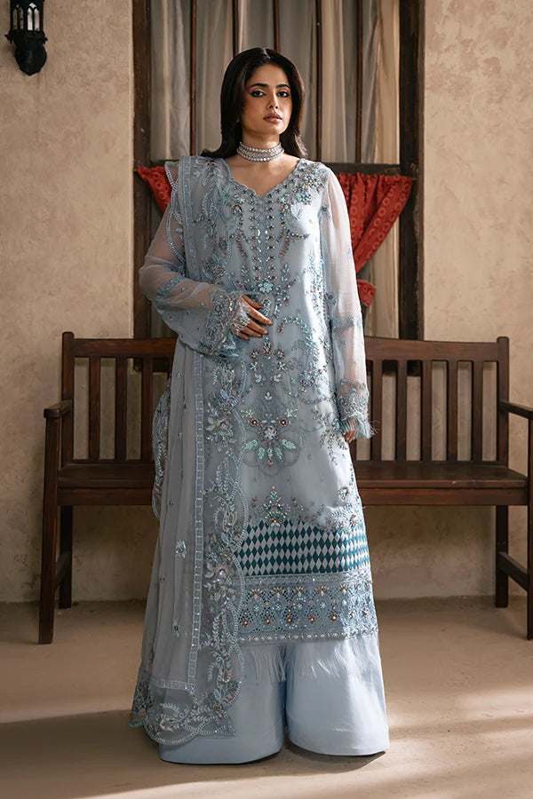 Luxury Embroidered Noorain 3PC Unstitched Lawn By AZU