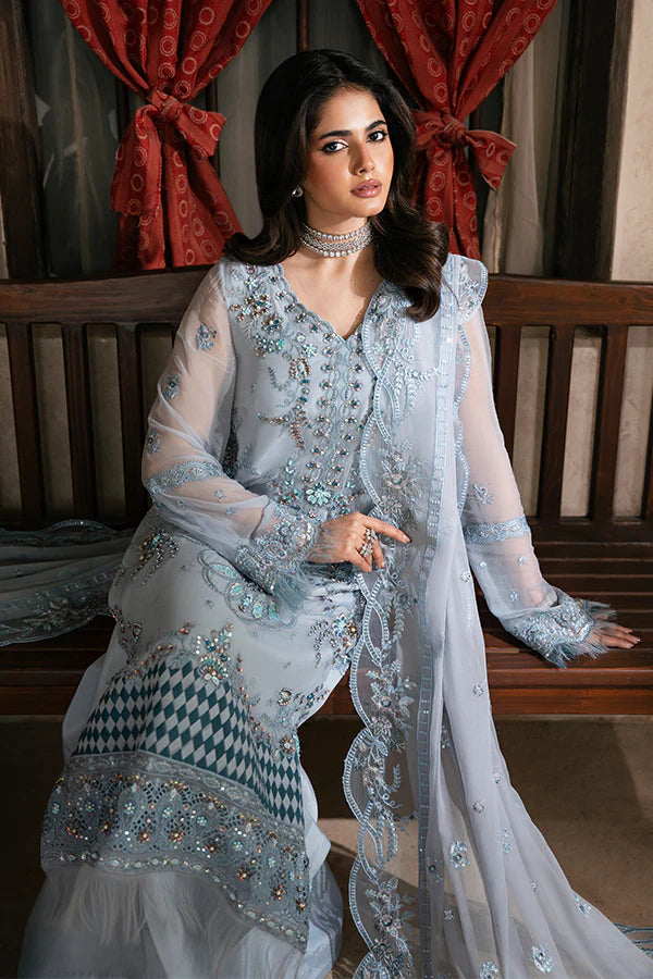 Luxury Embroidered Noorain 3PC Unstitched Lawn By AZU