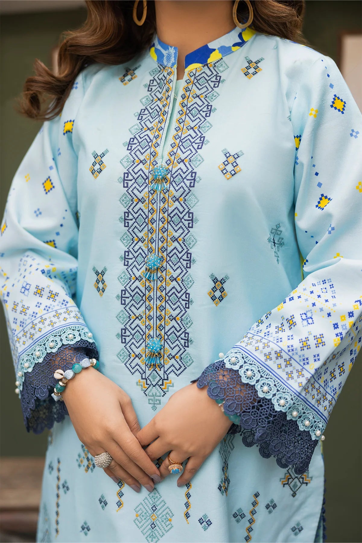 PERIDOT Lawn Embroidered 3PC | PR-552