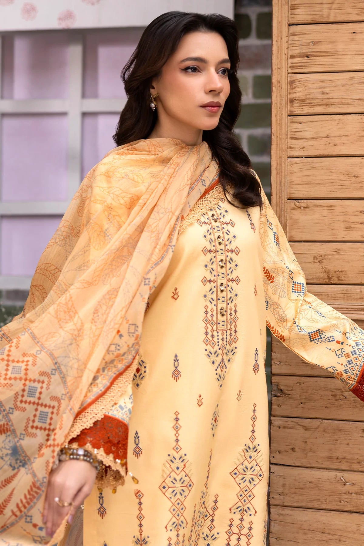 PERIDOT Lawn Embroidered 3PC | PR-553
