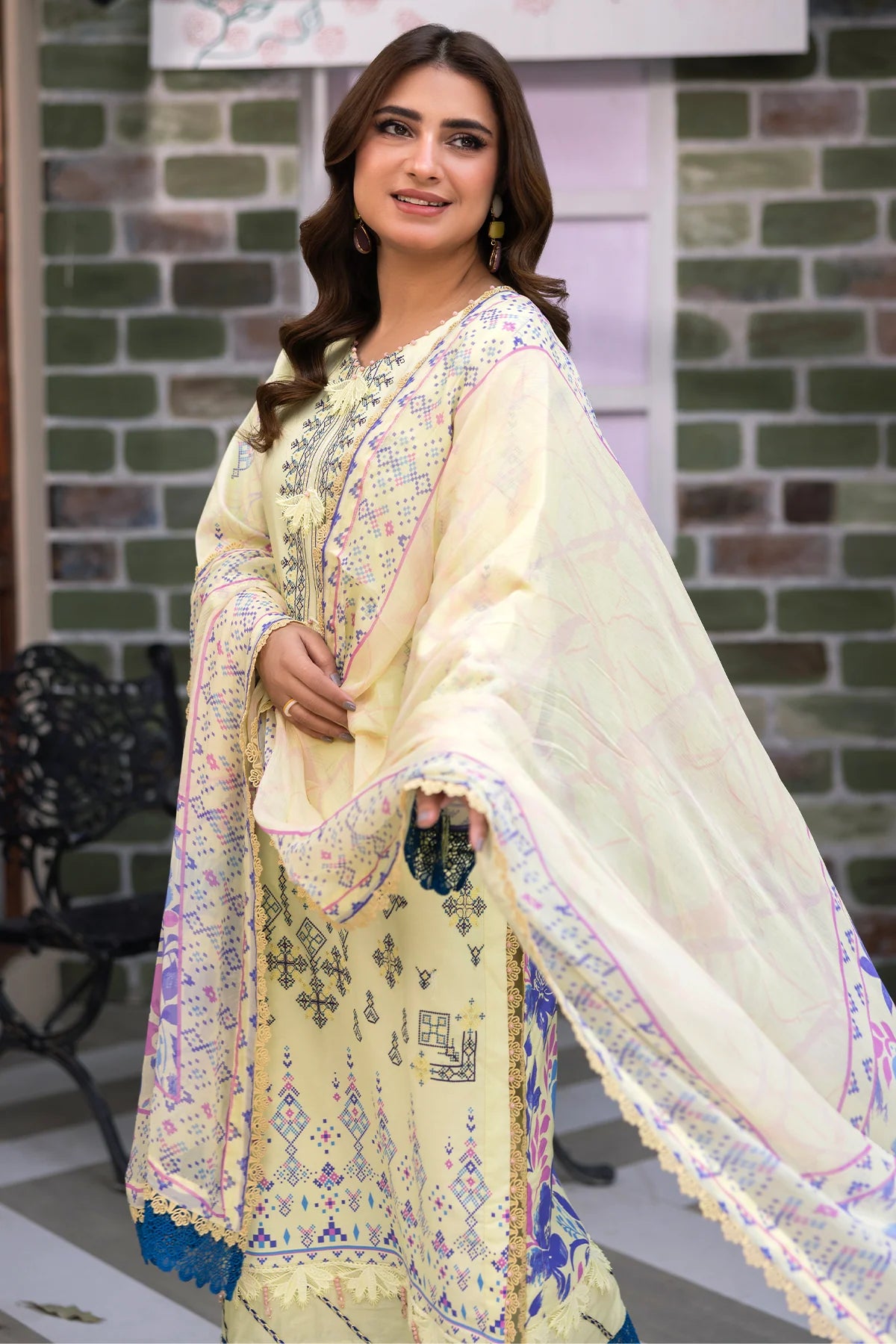 PERIDOT Lawn Embroidered 3PC | PR-549