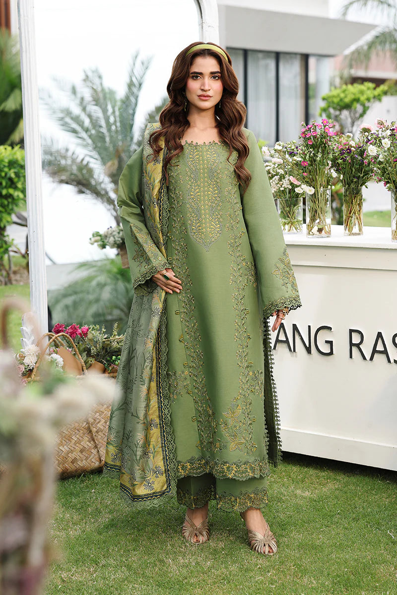 Premium Embroidered Bahar 3PC Unstitched Lawn By Rang Rasiya
