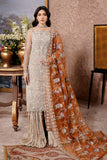 Luxury Embroidered Net Unstitched 3PC Suit By Maryams