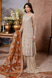 Luxury Embroidered Net Unstitched 3PC Suit By Maryams