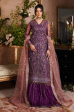 Luxury Embroidered Net Unstitched 3PC Suit By Maryams