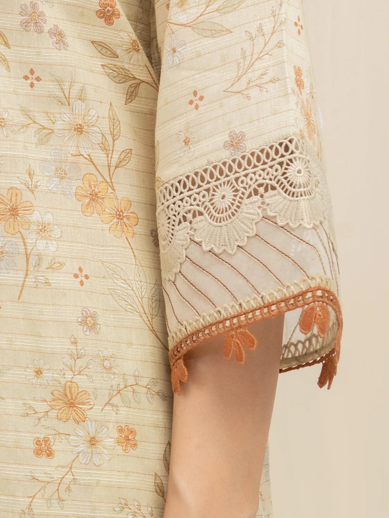 MERAK ZARI | Unstitched 3PC lawn EWU6M6-026-3P