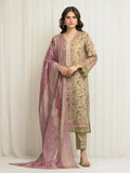 MERAK ZARI | Unstitched 3PC lawn EWU6M6-033-3P