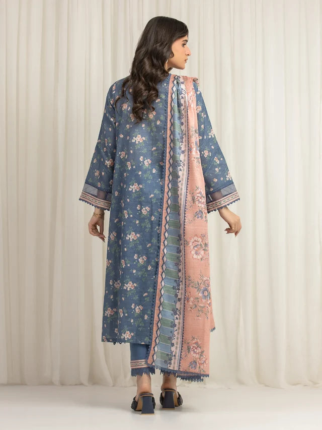 MERAK ZARI | Unstitched 3PC lawn  EWU6M6-036-3P