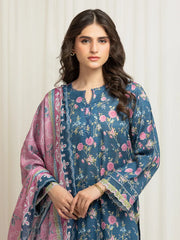 MERAK ZARI | Unstitched 3PC lawn  EWU6M6-037-3P