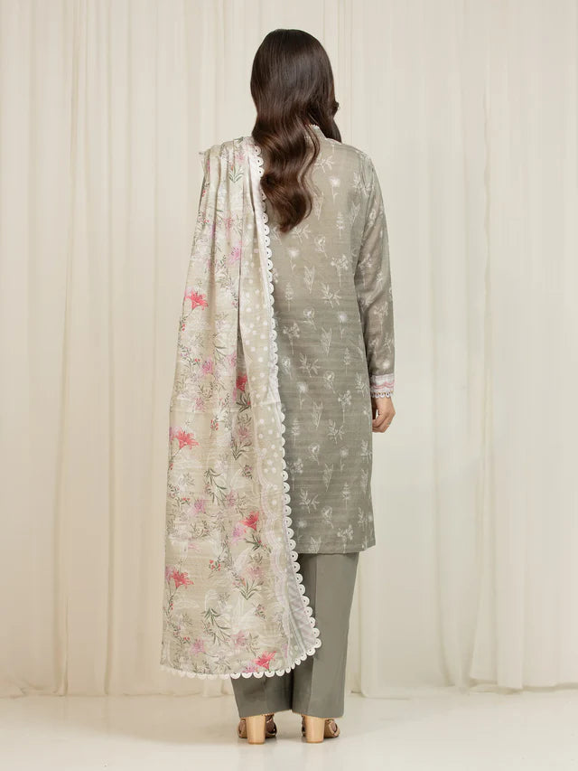 MERAK ZARI | Unstitched 3PC lawn  EWU6M6-040-3P