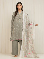 MERAK ZARI | Unstitched 3PC lawn  EWU6M6-040-3P