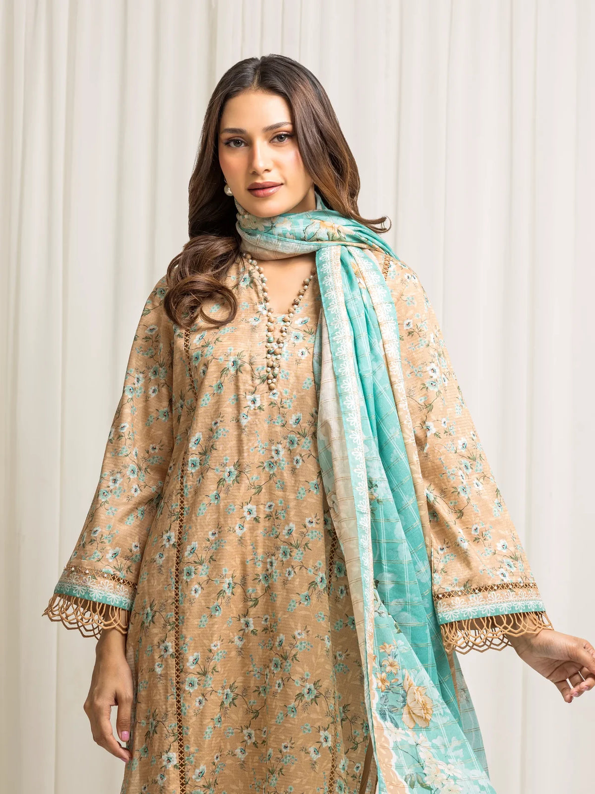 MERAK ZARI | Unstitched 3PC lawn EWU6M6-043-3P