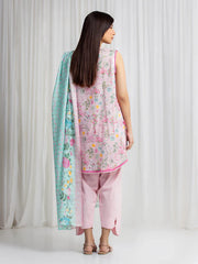 MERAK ZARI | Unstitched 3PC lawn  EWU6M6-062-3P