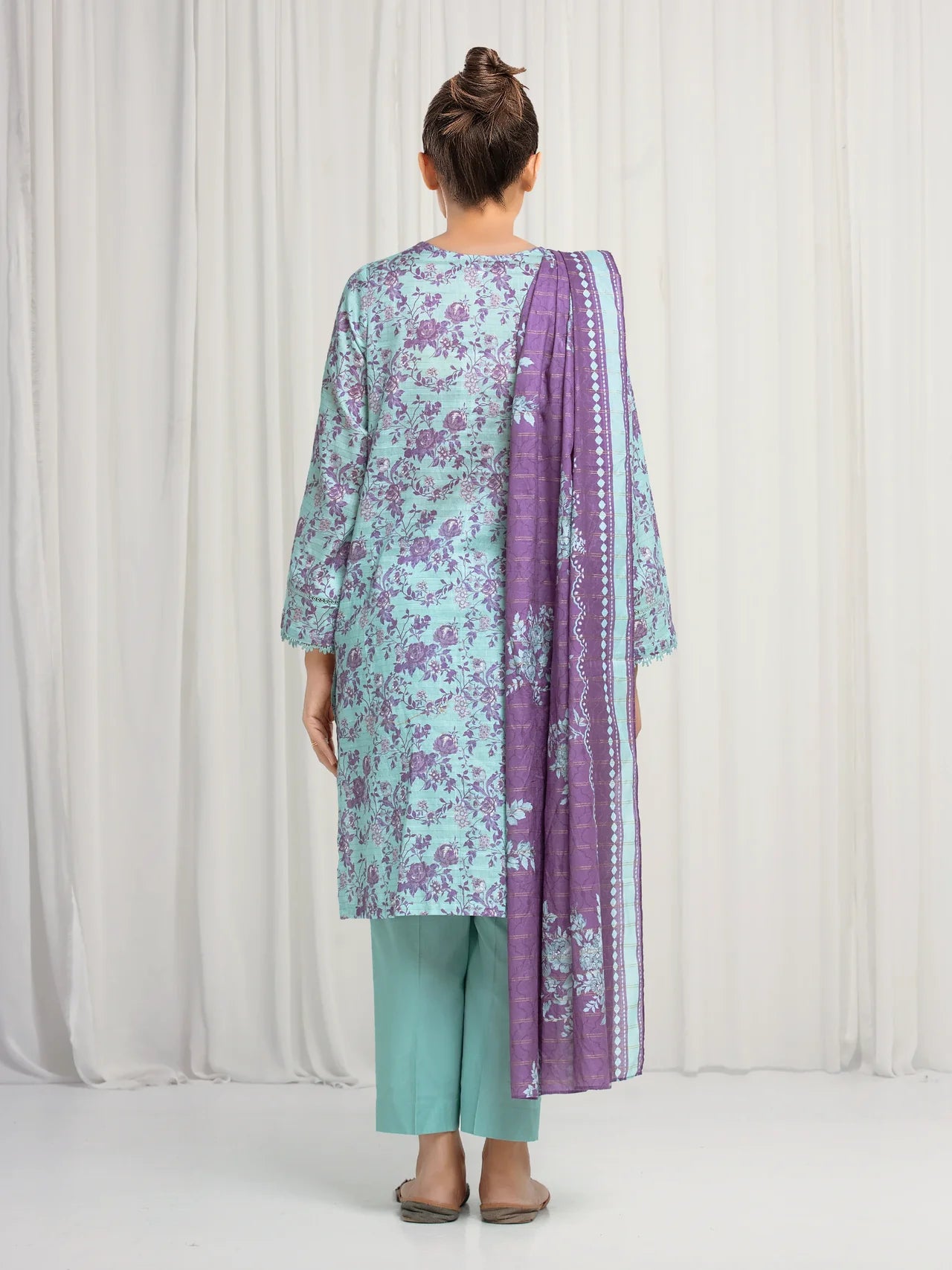 MERAK ZARI | Unstitched 3PC lawn EWU6M6-064-3P