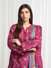 MERAK ZARI | Unstitched 3PC lawn EWU6M6-071-3P