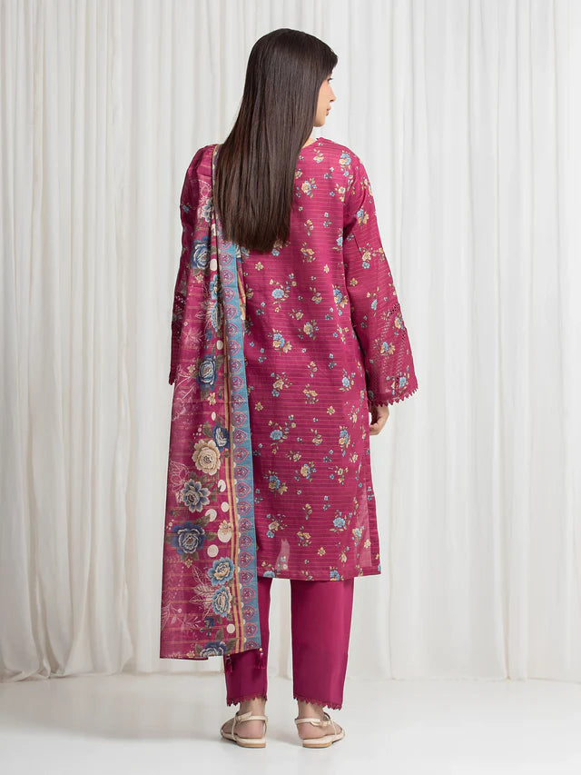 MERAK ZARI | Unstitched 3PC lawn EWU6M6-071-3P