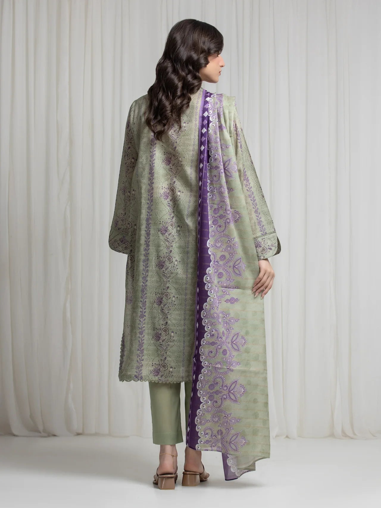 MERAK ZARI | Unstitched 3PC lawn EWU6M6-074-3P
