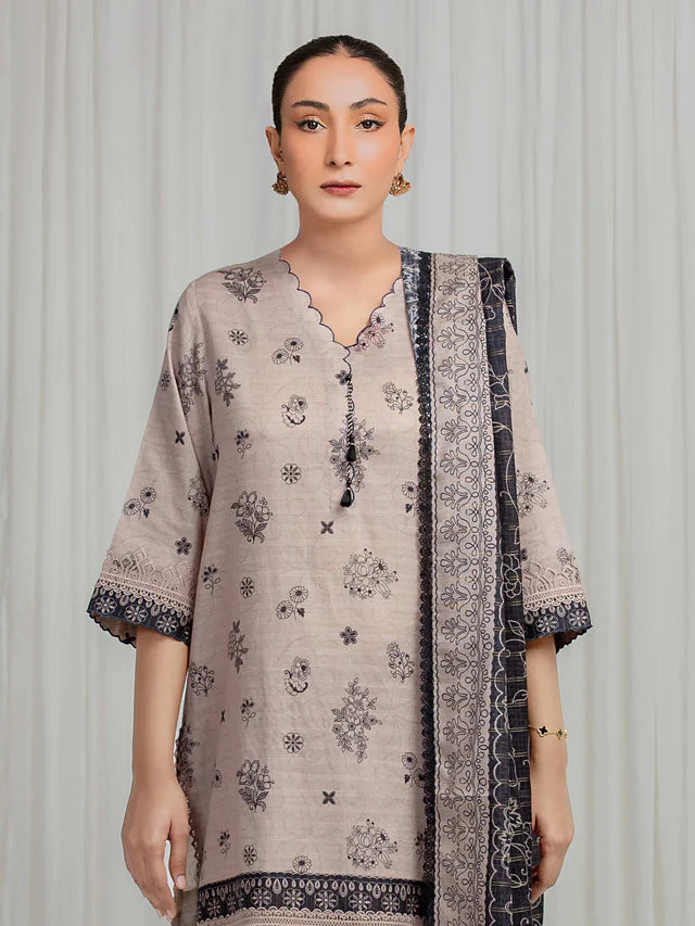 MERAK ZARI | Unstitched 3PC lawn EWU6M6-084-3P