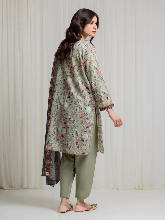 MERAK ZARI | Unstitched 3PC lawn EWU6M6-085-3P
