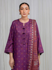 MERAK ZARI | Unstitched 3PC lawn  EWU6M6-089-3P