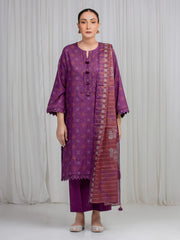 MERAK ZARI | Unstitched 3PC lawn  EWU6M6-089-3P