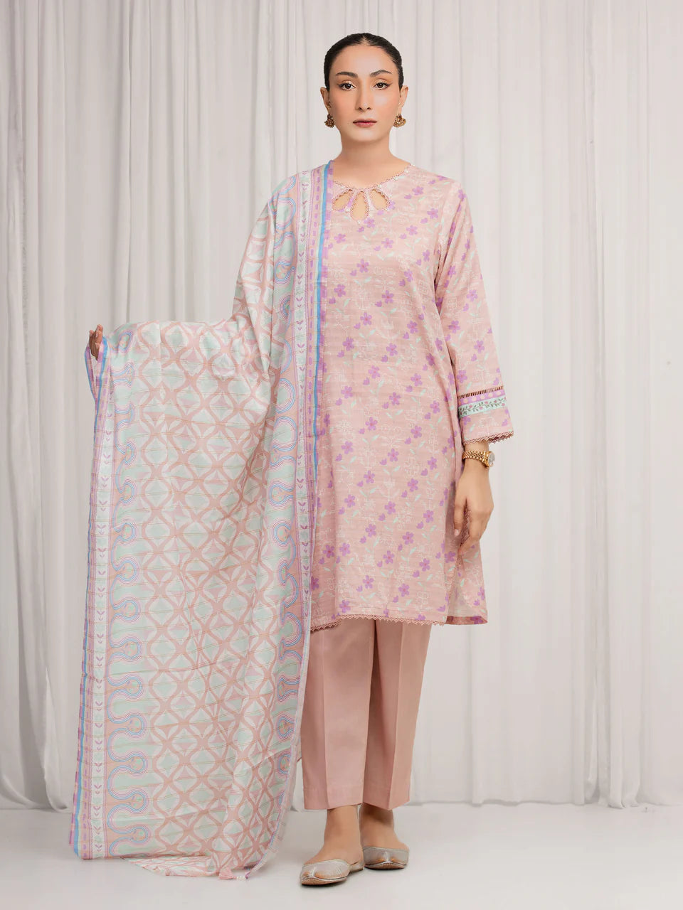 MERAK ZARI | Unstitched 3PC lawn EWU6M6-094-3P