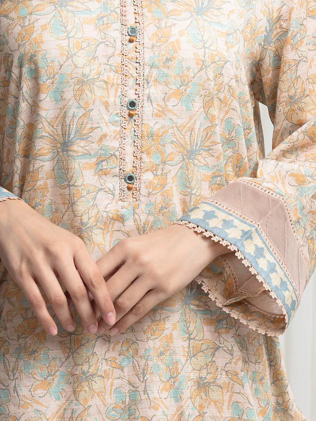 MERAK ZARI | Unstitched 3PC lawn EWU6M6-102-3PC