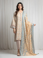 MERAK ZARI | Unstitched 3PC lawn EWU6M6-102-3PC