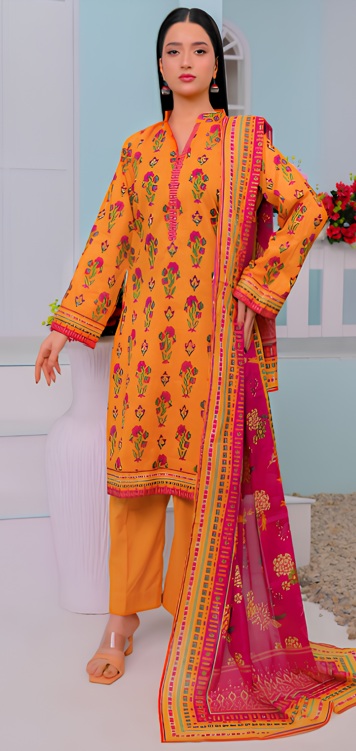 Mizaj Hania | Unstitched 3PC Premium Lawn #1
